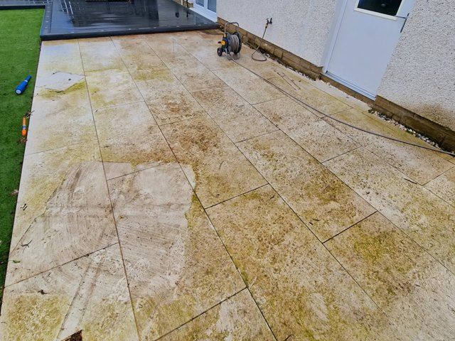 Patio before Cleaning